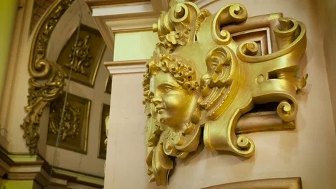 Molding angel head Stock Footage 71545068