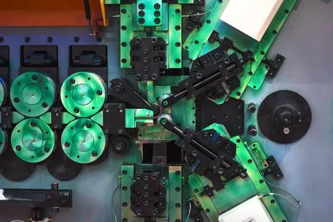 Molding made with 3D printing inserted into an injection molding machine to r Stock Photos