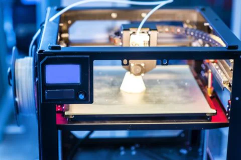 Molding made with 3D printing inserted into an injection molding machine to r Stock Photos