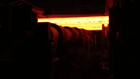 Molding process, steel industry Stock Footage 72763017