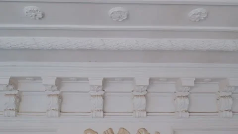 Moldings on the ceiling of the Philharmonic Hall Vídeos de archivo 176295163