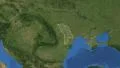 Moldova. 3d earth in space - zoom in on Moldova contoured 4k 4k or 4k+ Resolution