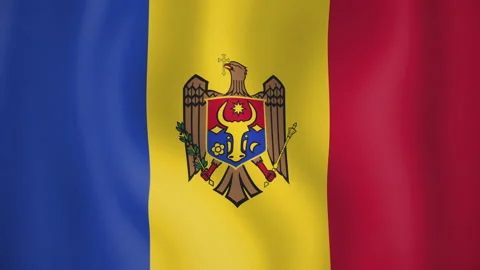 Moldova animated flag. Seamless loop. 4K Stock-Footage 145447190