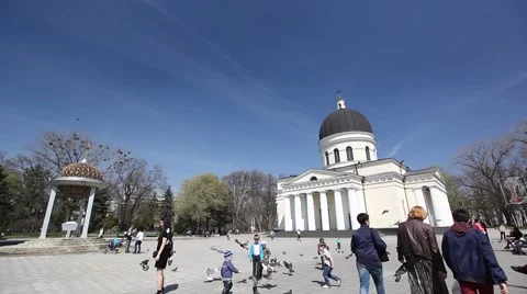 Moldova Cathedral in Chisinau Video stock 61134427