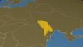 Moldova extruded. Solids. 4k or 4k+ Resolution