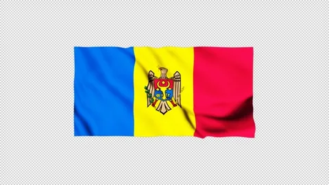Moldova flag fluttering in the wind Stock Footage 310222153