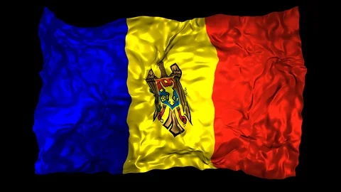 Moldova flag Stock Footage 110823613