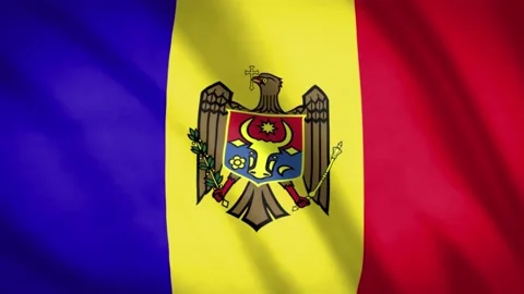 Moldova Flag  Video stock 188149007