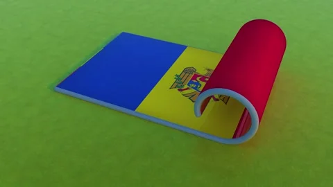 Moldova Flag Stock-Footage 258106517