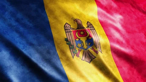 Moldova Flag Grunge Stock Footage 249037319