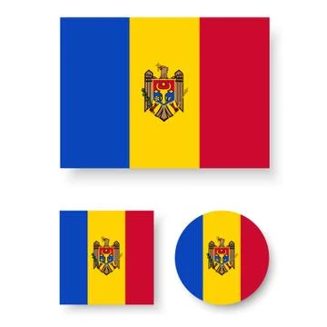 Moldova flag Stock-Illustration