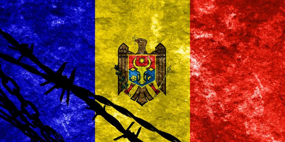 Moldova flag Stock Illustration
