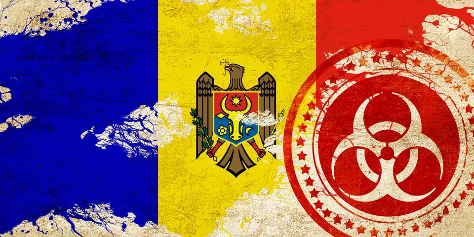 Moldova flag Stock Illustration