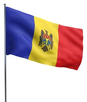 Moldova Flag Image Stock Illustration