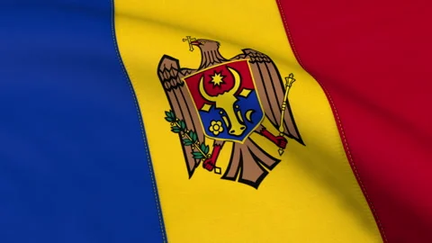 Moldova Flag Loop Stock Footage 241253851