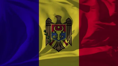 Moldova Flag Loop Stock Footage 295730851
