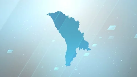 Moldova Map Background Stock Footage 197950476