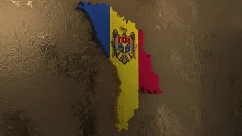 Moldova Map Stock Footage 277925063