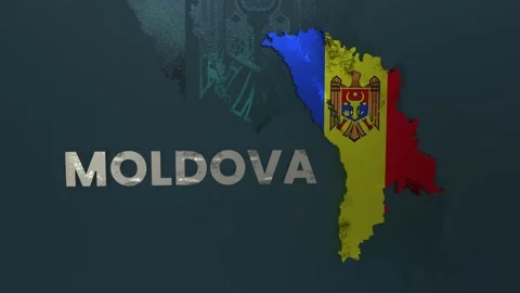 Moldova Map Stock Footage 279756322