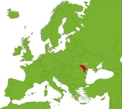 Moldova map Stock Illustration