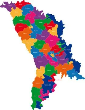 Moldova map Stock Illustration
