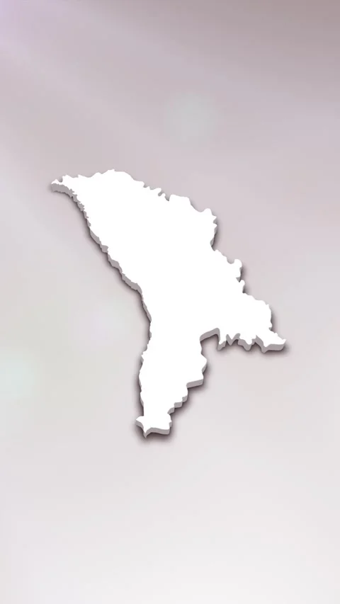 Moldova Map Intro Stock Footage 261660629