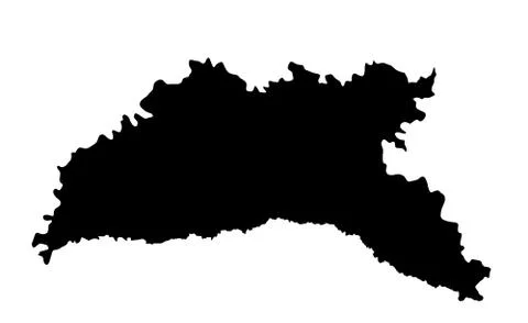 Moldova map silhouette vector isolated on white background イラスト素材