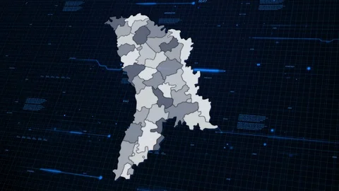 Moldova network map Stock Footage 87976958