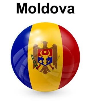 Moldova official state flag Stock Illustration