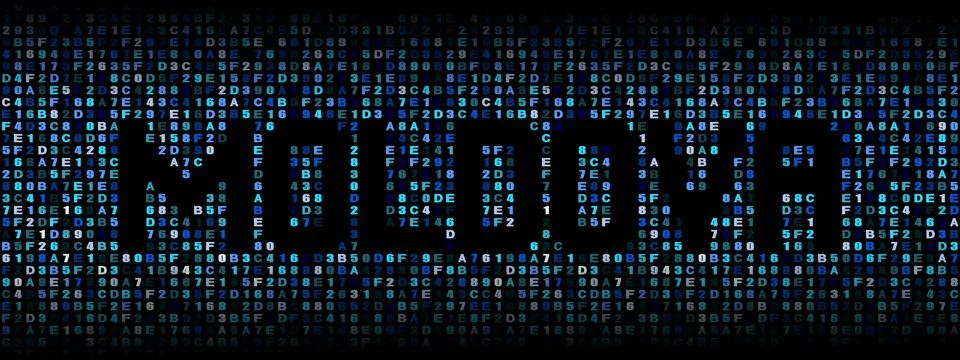 Moldova text on hex code illustration Stock Illustration