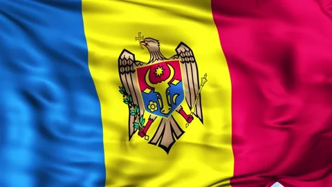 Moldova Waving Flag Background Vidéo 204133801