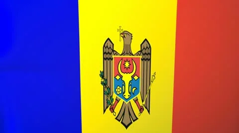 Moldova Waving Flag Stock Footage 10762198