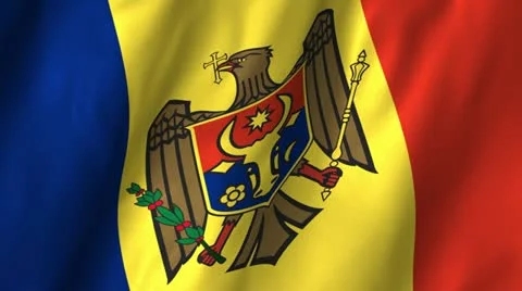 Moldova Waving Flag Video stock 12312184