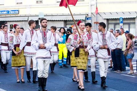Moldovan folk group Stock Photos