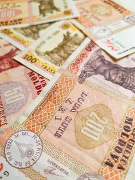 Moldovan lei. Stock Photos