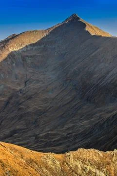 The Moldoveanu Peak in Fagaras Mountains Stock Photos