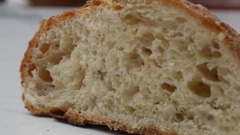 Moldy Bread Close-Up Showing Mold Growth Stock Footage 321055609