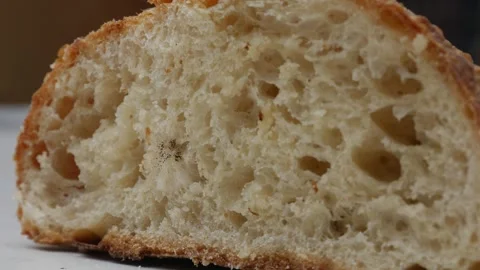 Moldy Bread Close-Up Showing Mold Growth Stock Footage 325478874