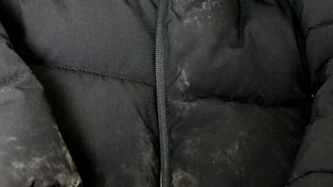 Moldy down jacket Stock Footage 326090609
