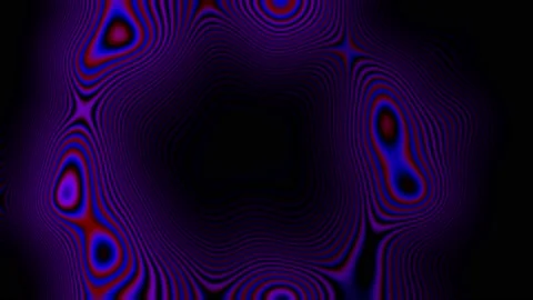 The mole hole explodes. The iridescent matter slides apart against a black Stock Footage 238966277