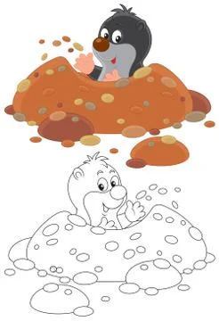 Mole Stock Illustration