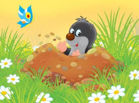 Mole Stock Illustration