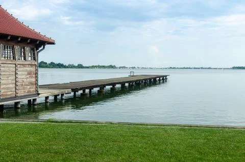 Mole in a lake Stock Photos