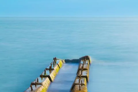 Mole in sea Stock Photos