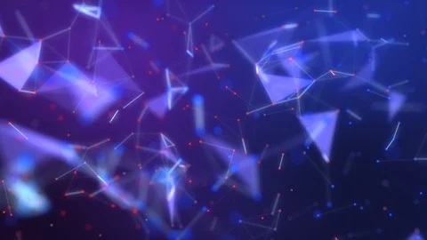 Molecular 3D Abstract Background Stock Footage 123381026