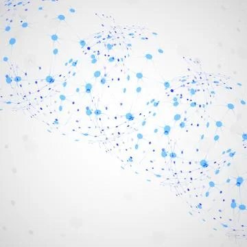 Molecular abstract structure イラスト素材