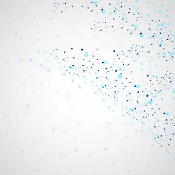 Molecular abstract structure 스톡 일러스트