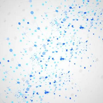 Molecular abstract structure Illustrazione stock