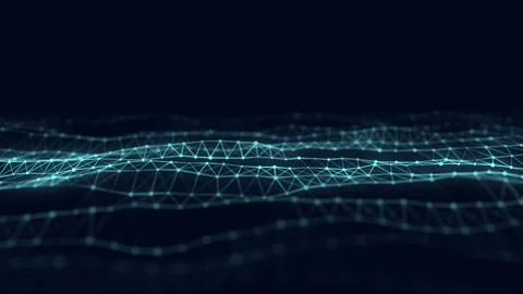 Molecular background with DNA. Network concept. Music sound wave. Stock Footage 166169846