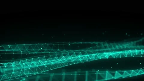 Molecular background with DNA. Network concept. Music sound wave. Stock Footage 207758924